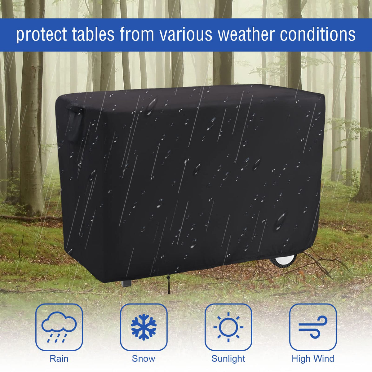 Jungda 40 x 24 x 32 inch coverage for ample protection.