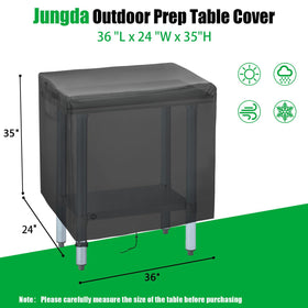 Jungda patio table cover guards stainless-steel surface against dust and sun