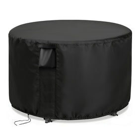 Jungda round table cover 48inch diameter shields against rain and sun.