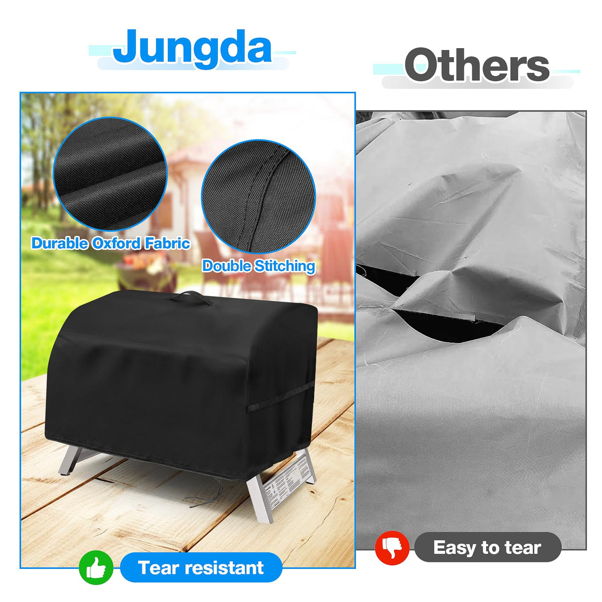 Jungda tear-resistant Oxford fabric ensures durable outdoor use