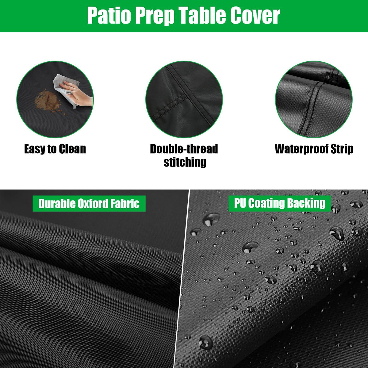 Windproof design with drawstring and Velcro bottom keeps Jungda cover secure outdoors