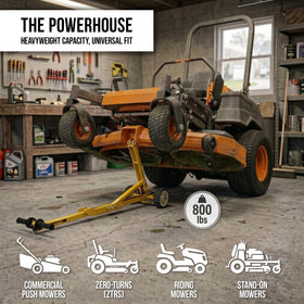 Compact, portable lift ready for trailer or job-site use with Jungle Jack V2.