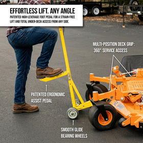 Durable steel construction of Jungle Jack V2 withstands on-site shop use.