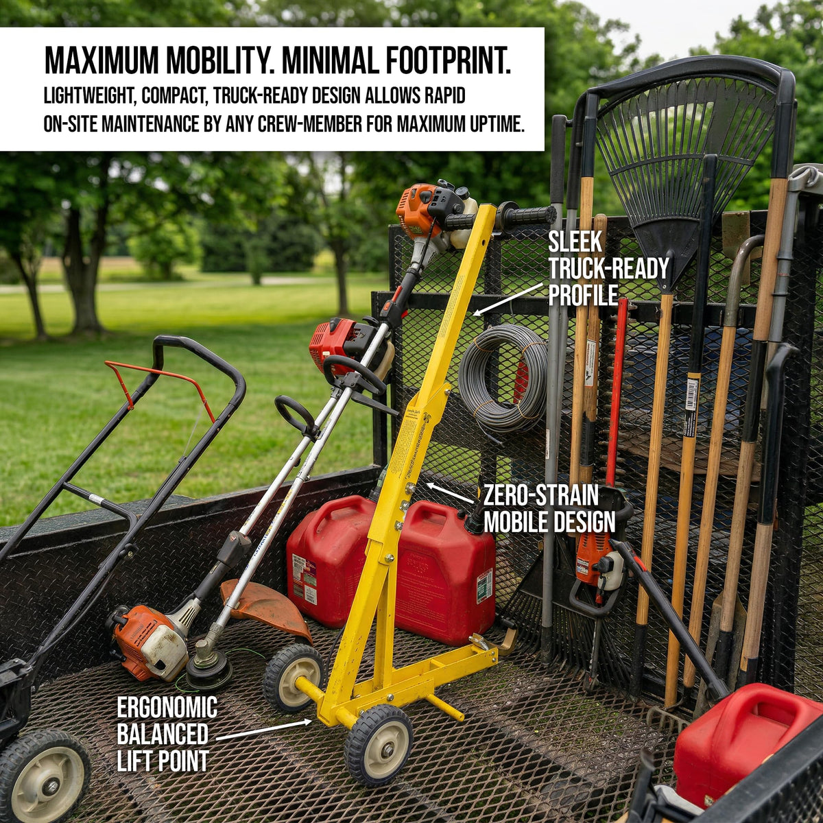 Universal 2-inch tooth and optional 3-inch upgrade for many mowers on Jungle Jack V2.
