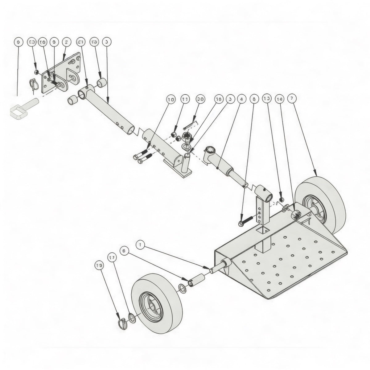 Jungle Jim's Jungle Wheels fits most commercial mowers for versatile use.