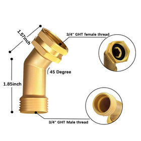 JUNHOME brass hose elbow quick swivel enhances maneuverability around irrigation tasks