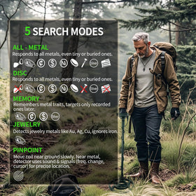 JuniHo archaeology-ready detector supports precise metal detection.