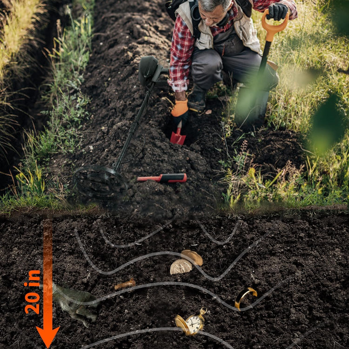 JuniHo detector ideal for beach and forest exploration adventures.