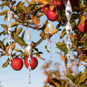 JUNIQUTE twelve-inch wind twister set with hanging string for easy setup