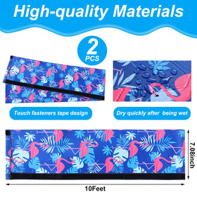 Junkin pink flamingo handrail cover enhances visibility and slip resistance.