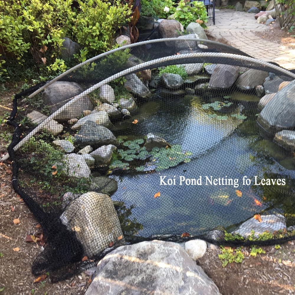 JUNKOGO bird netting raised bed cover blocks pests while allowing airflow