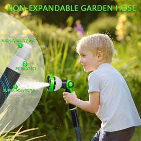 Junredy hose no-kink 50ft keeps lines straight and untangled during tasks.