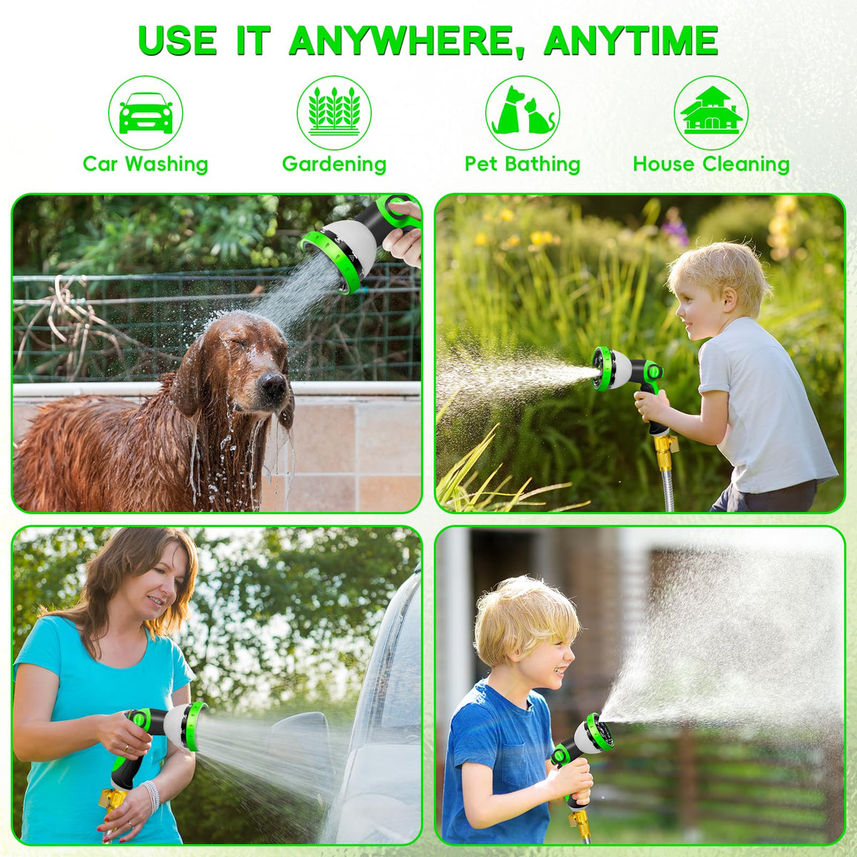 Junredy hose ideal for washing car, RV, or boat use.