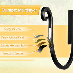 Junshuo hose holder wall mount on wall setup image, showing simple mounting hardware included.