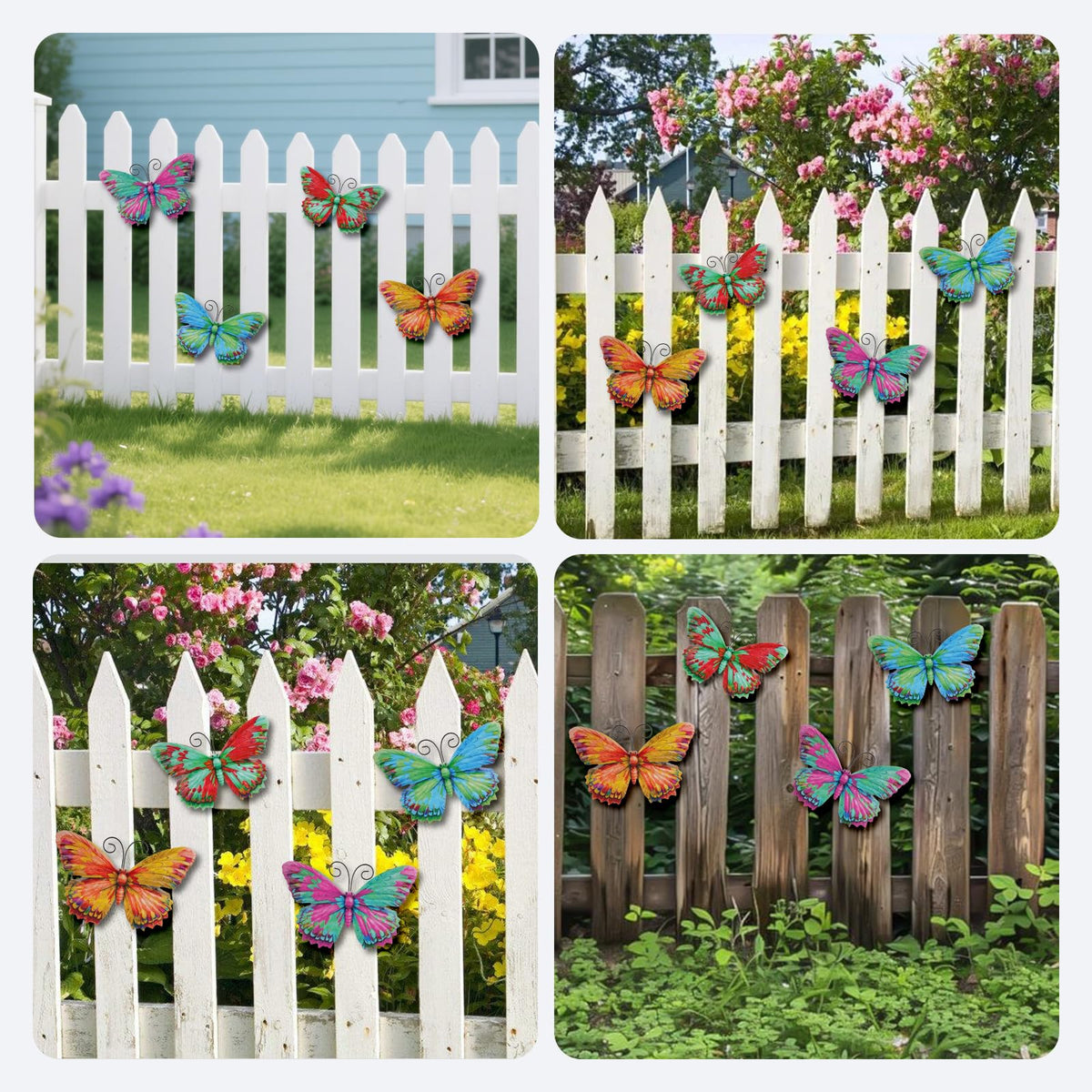 Junware green butterfly wall art durable, color-rich metal finish.