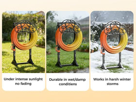 JUNYIYOUO unit is portable for use across yard spaces and patios.
