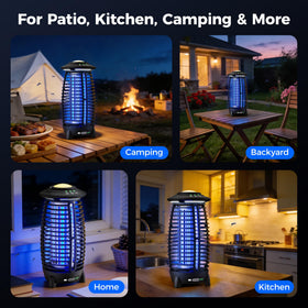 JUSENWDSL Bug Zapper as portable night light for patio evenings