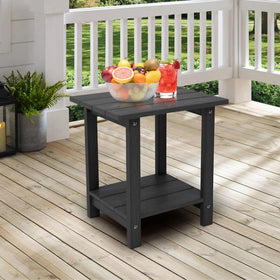 Juserox outdoor table supports multiuse tasks like holding magazines and remotes.