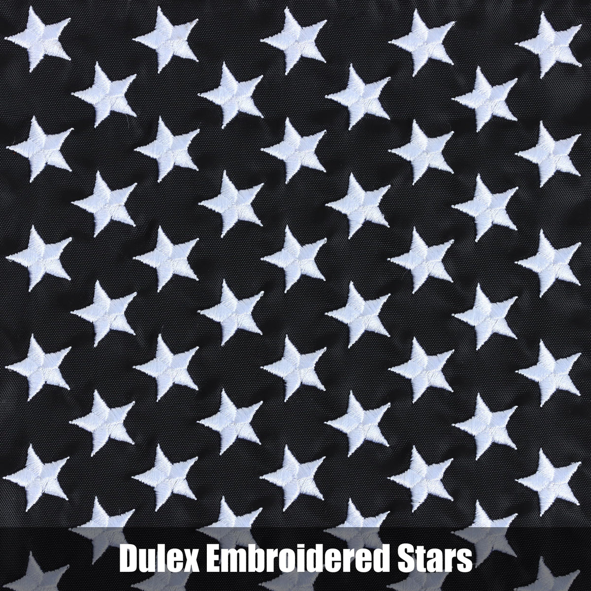 JUSHEN blue line flag stars embroidery highlights durable garden decor