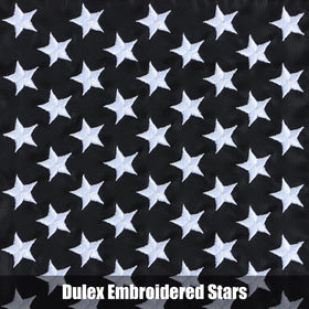 JUSHEN blue line flag stars embroidery highlights durable garden decor