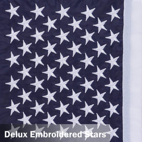 JUSHEN 210D nylon flag resists weather and dries quickly.