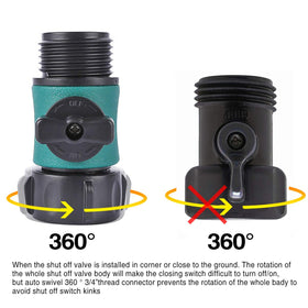JUSONEY hose connector with seal gasket ensures a tight, leak free connection.