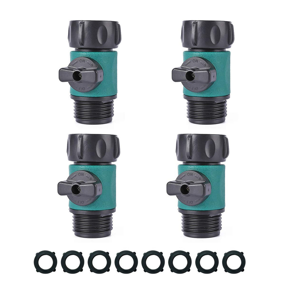 JUSONEY shut off valve lever enables precise water control on the hose system.