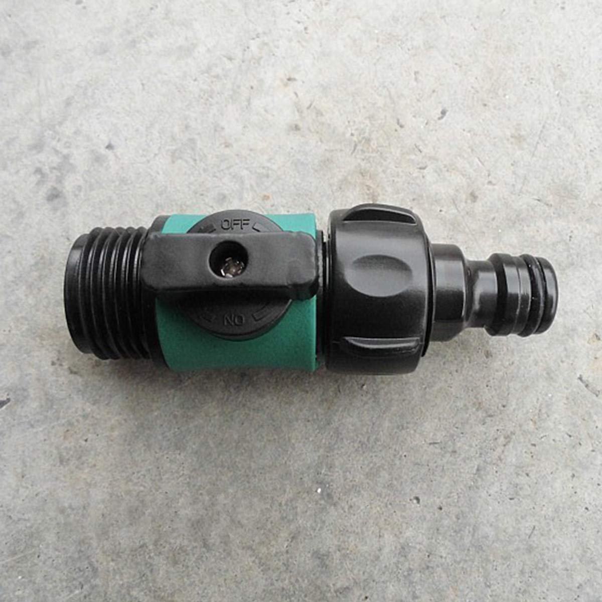 JUSONEY three quarter inch thread valve fits standard garden hoses easily.