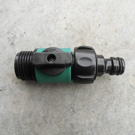 JUSONEY three quarter inch thread valve fits standard garden hoses easily.