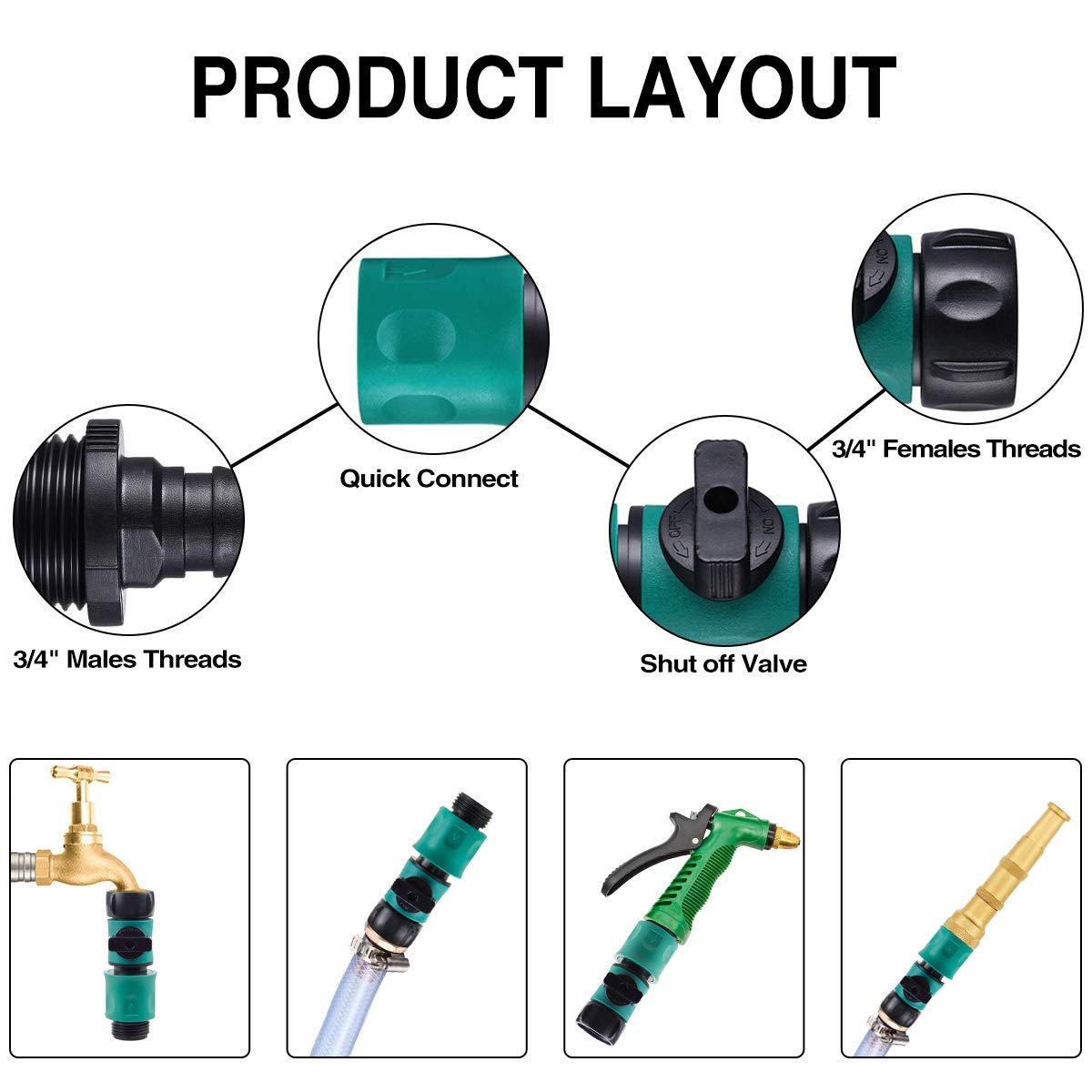 JUSONEY valve lever control demonstrates precise flow adjustment.