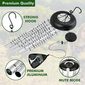 JUST FOR WIND soothing wind chime sounds promote calm outdoors.