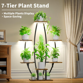 JUSTOGO corner plant shelf 47-inch height fits small living spaces.