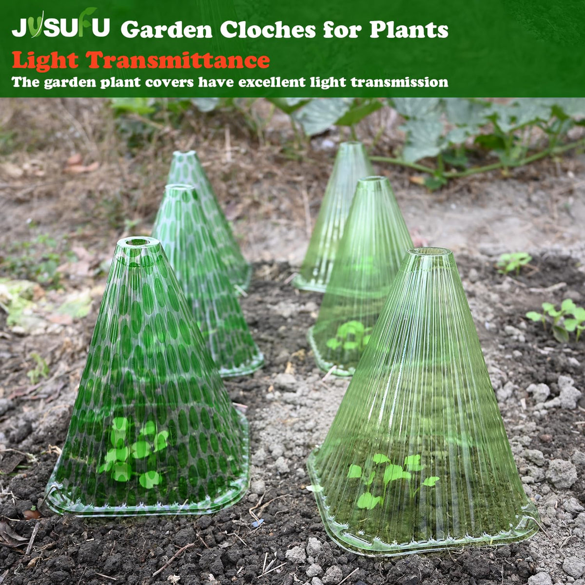 JUSUFU garden cloche top ventilation supports airflow and reduces moisture buildup
