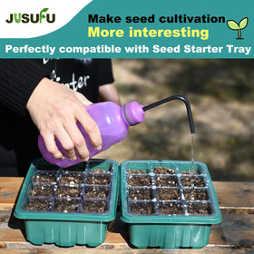 JUSUFU watering can with 2-in-1 spray head for versatile watering.