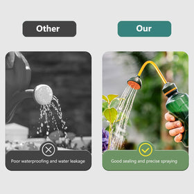 JUSUFU compact design green watering can saves space.