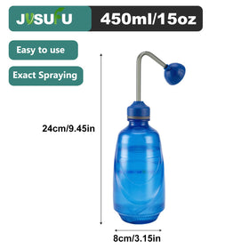 JUSUFU lightweight blue watering can reduces hand strain during watering