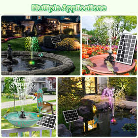 JuTai 16.4ft cord enables flexible placement with sunlit panel and nearby pump.