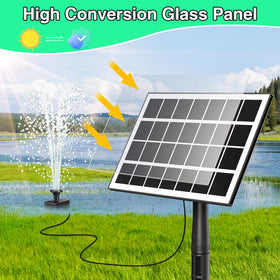 JuTai 9.84ft cord enables flexible panel placement in sun.