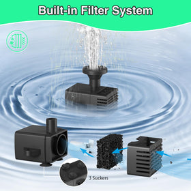JuTai ground stake option adapts to garden beds and ponds.