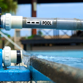 Jotom spa equipment labels distinguish components quickly.