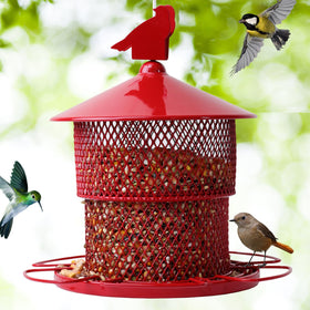 JUTYAST backyard-friendly feeder measures 8.3 by 7 inches for compact setups.