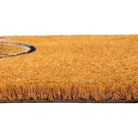 Juvale welcome mat at outdoor entrance enhances the entry view