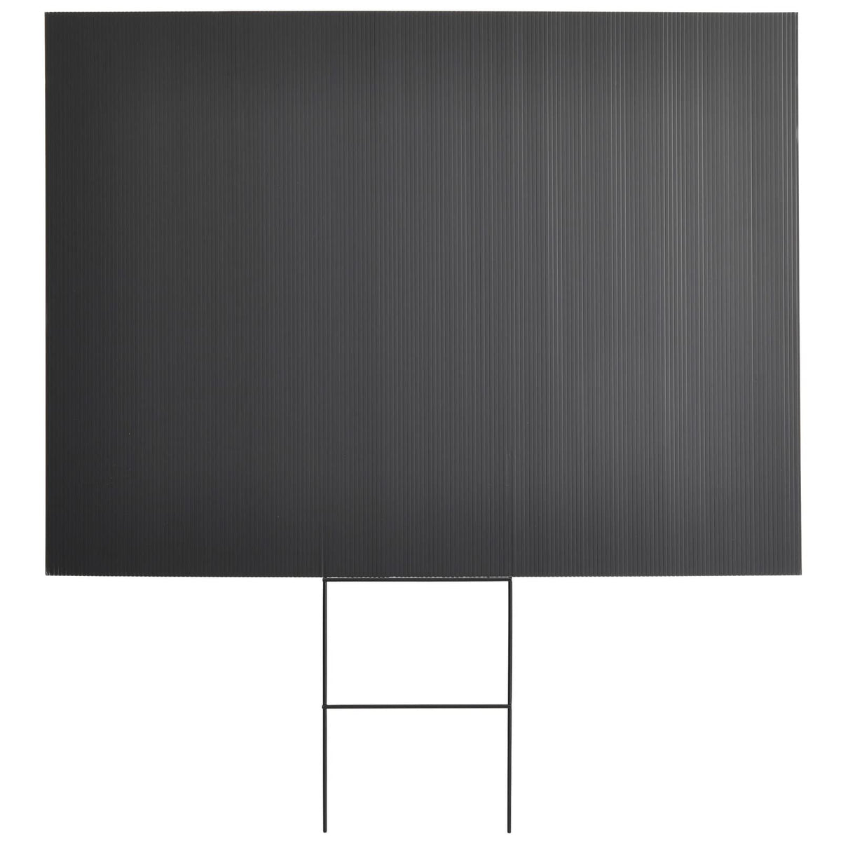 Juvale corrugated plastic board 18x24 black blank panel for crafts and signs.