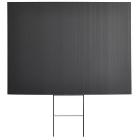Juvale corrugated plastic board 18x24 black blank panel for crafts and signs.