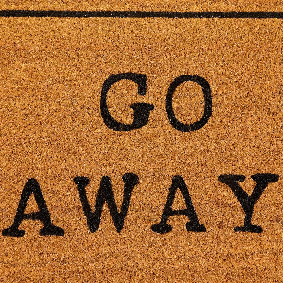 Foot traffic wipes dirt from shoes with Juvale Go Away Doormat.