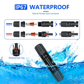 JUYLTOOL solar panel connectors in 30 male and female pairs for secure joins
