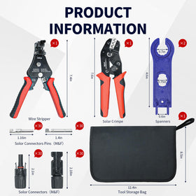 JUYLTOOL wire stripper and crimper for precise, clean electrical crimps