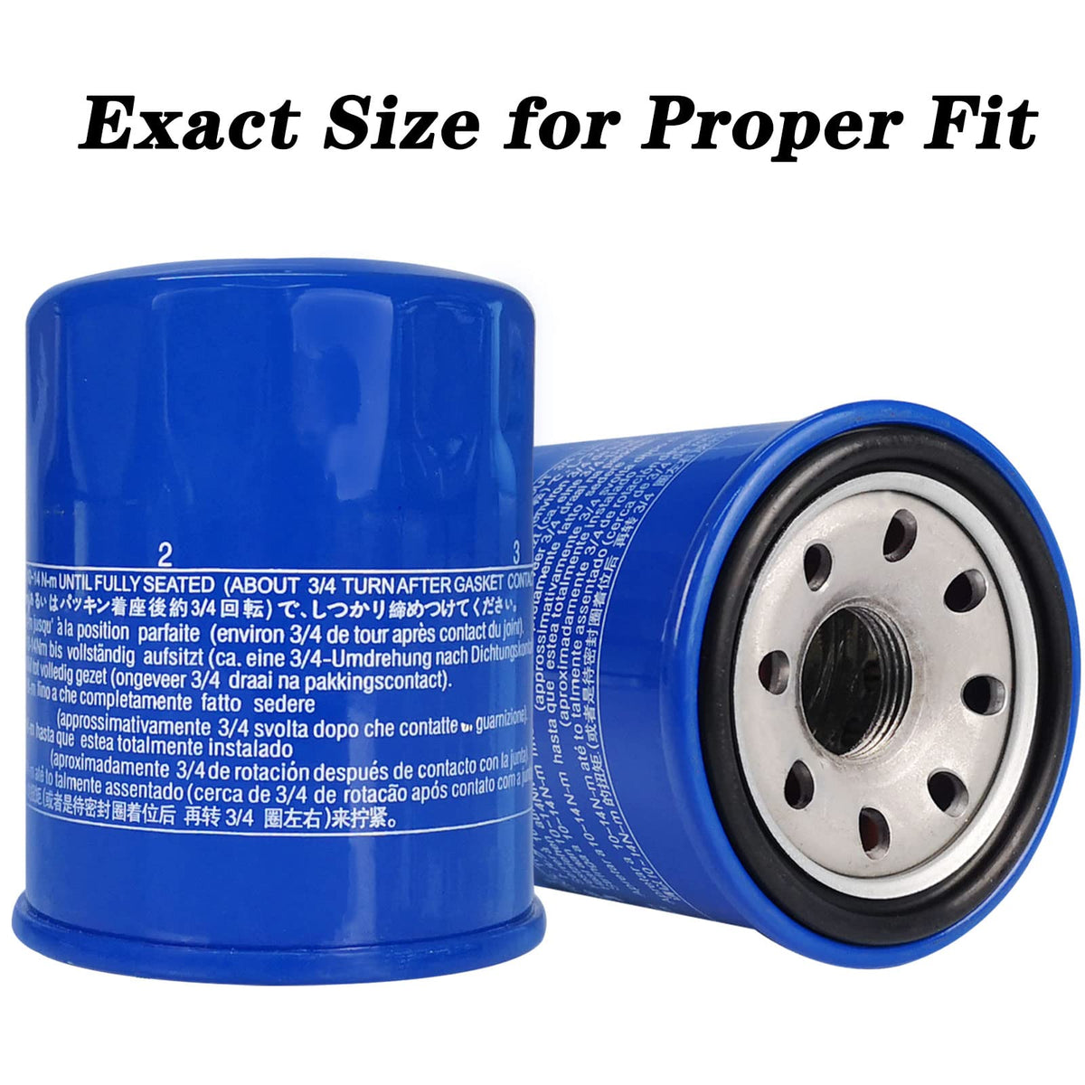 Jvfnxpm oil filter packaging two-pack emphasizes value and readiness.