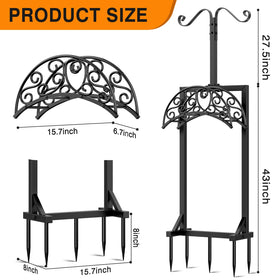 Jvgoo durable garden hose storage for patios and yards