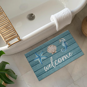 Jvpke Beach Welcome Mat enhances entryway decor with practical coastal styling.